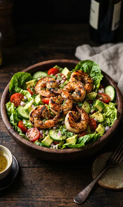 Ensalada con Camarones