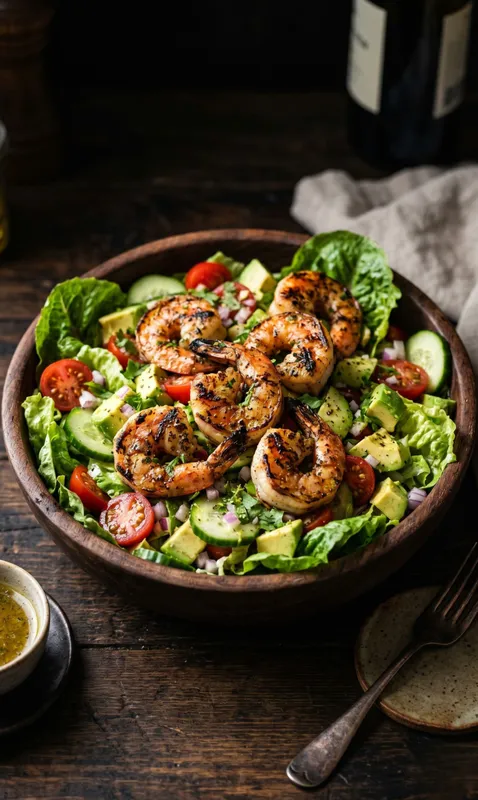 Ensalada con Camarones